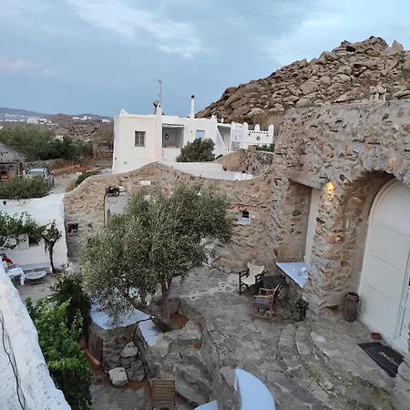 Artemis Authentic Mykonian Stone House Near Lodge *
